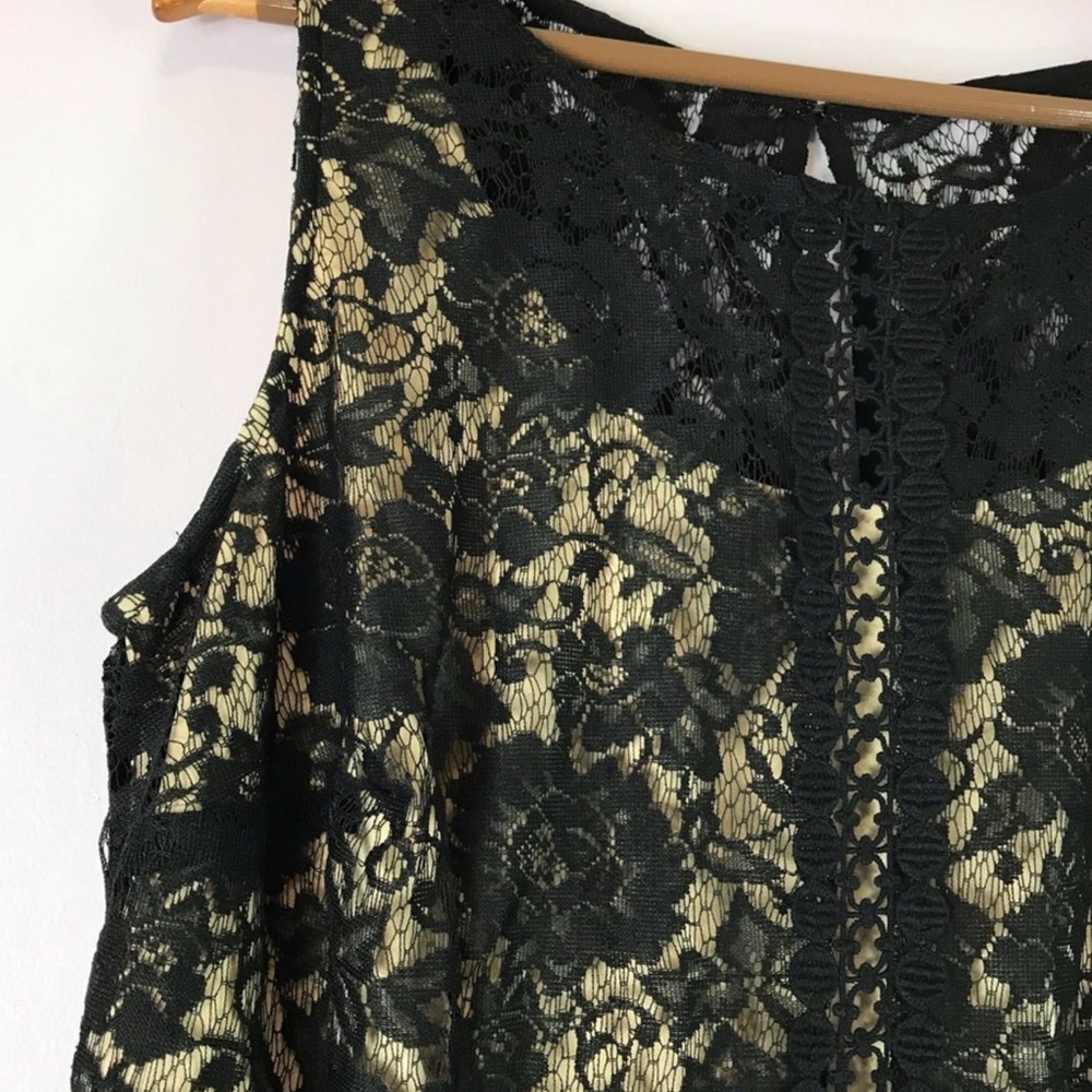 Lane Bryant Black Lace Fit and Flare Dress 18W - Picture 3 of 10